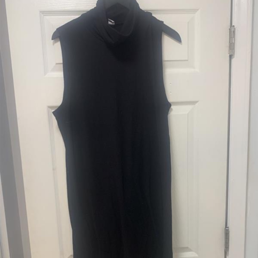 Old Navy Sleeveless Turtleneck Midi Dress - XL Black